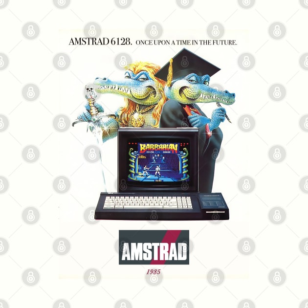 Amstrad computer - Retro poster from 1985 by MiaouStudio