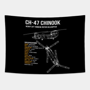 CH-47 Chinook Helicopter Tapestry