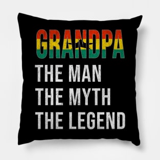 Grand Father Ghanaian Grandpa The Man The Myth The Legend - Gift for Ghanaian Dad With Roots From  Ghana Pillow