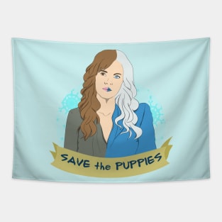 Save the puppies Tapestry