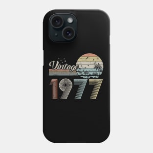 Vintage 1977 Design 43 Years Old 43rd birthday for Men Women Phone Case