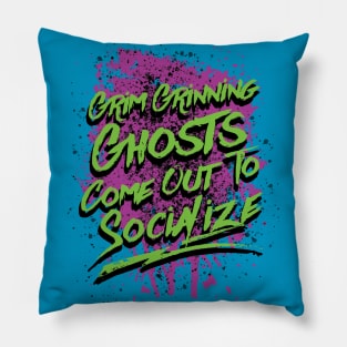 Grim Grinning Ghosts Pillow