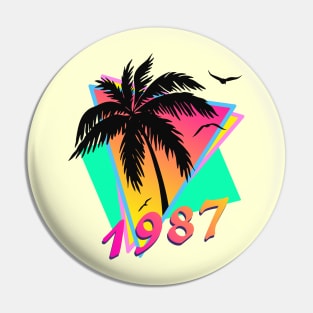 1987 Tropical Sunset Pin