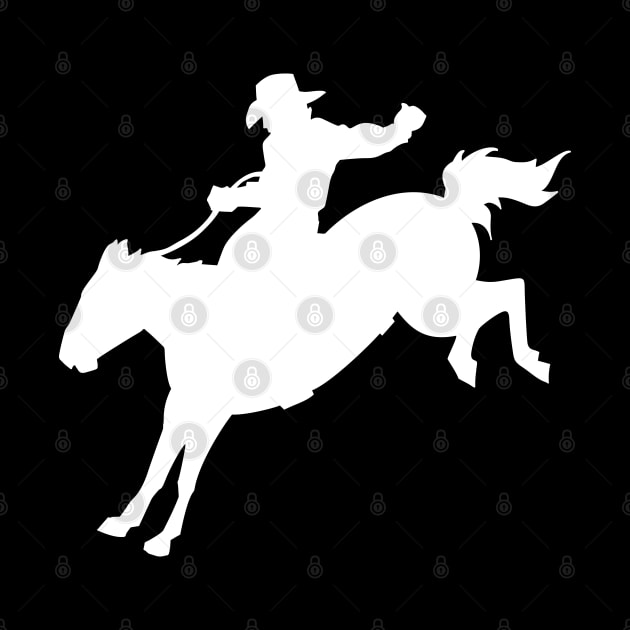 Rodeo Cowboy Silhouette by KC Happy Shop