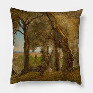 Olives, Albano, Italy by George Inness Pillow