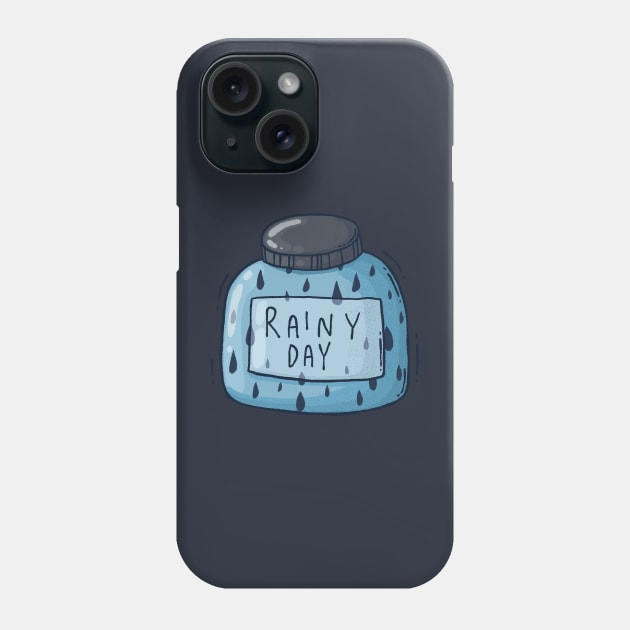 Rainy Days Jar Phone Case by Tania Tania