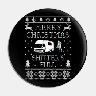 Shitter_s Full funny Merry Christmas Pin