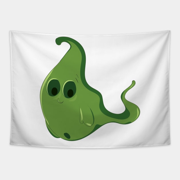 Green Ghost Tapestry by nickemporium1