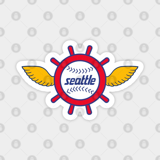 Defunct Seattle Pilots Baseball Magnet by LocalZonly
