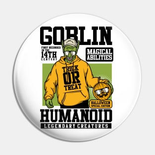 Goblin Humanoid Basketball Pin