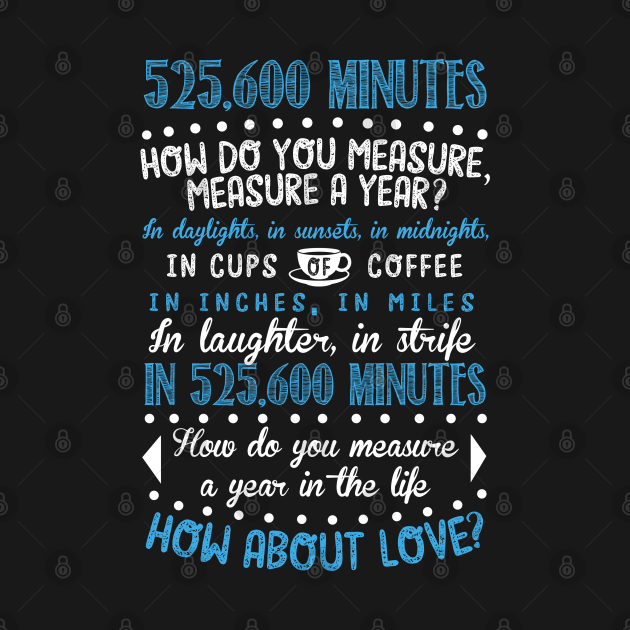 How Do You Measure A Year In Life? Rent Kids TShirt TeePublic