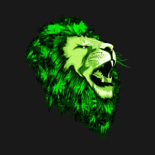 Lion Cannabis Marijuana Graphic T-Shirt