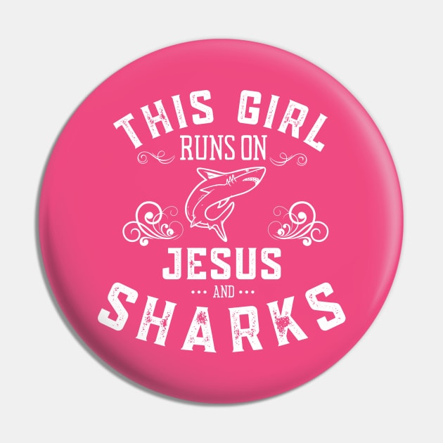 Just a Girl Who Loves Sharks Pin by MalibuSun