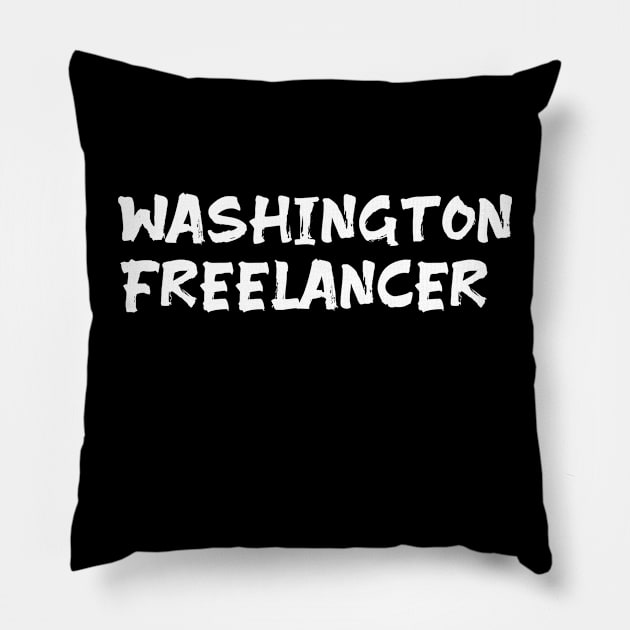 Washington Freelancer Pillow by Spaceboyishere