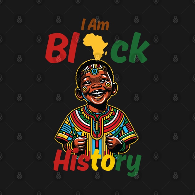 I Am Black History Kids Boys Men Black History Month by Peter smith