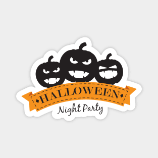 Halloween Pumpkin Banner Magnet