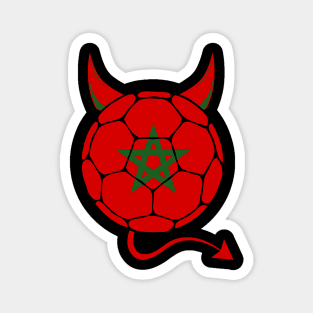 Morocco Football Halloween Magnet