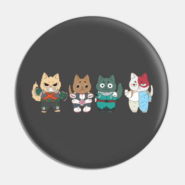 My Hero Academia Cats My Hero Academia Pin Teepublic