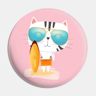 Cat Surf Pin