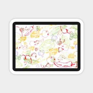 Kimchi pattern design Magnet