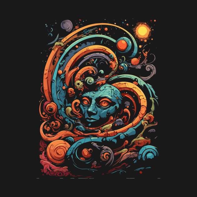 Psychodelic Thunderstorm by Nerdlight Shop