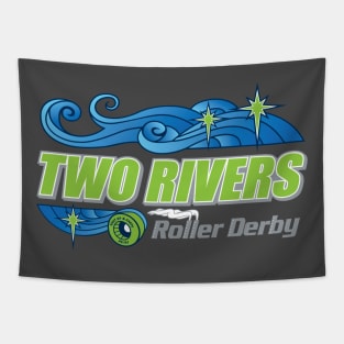 Two Rivers Roller Derby (dark) Tapestry