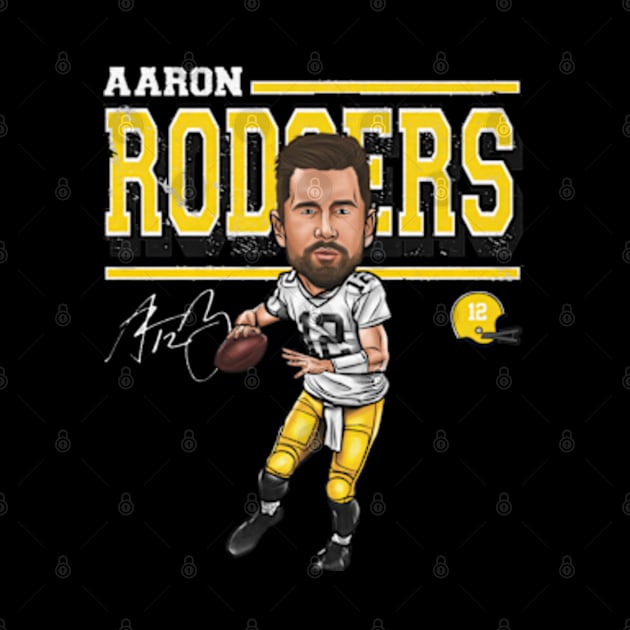 Aaron Rodgers Green Bay Cartoon by MASTER_SHAOLIN