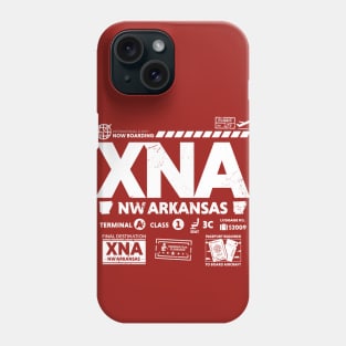 Vintage Northwest Arkansas XNA Airport Code Travel Day Retro Travel Tag Phone Case