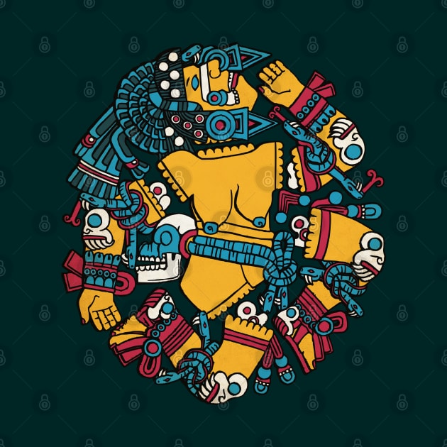 Coyolxāuhqui Aztec Goddess by Beltschazar