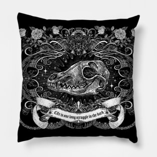 Fox Skull Pillow