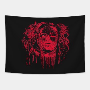 EAT - Bloody Face Tapestry