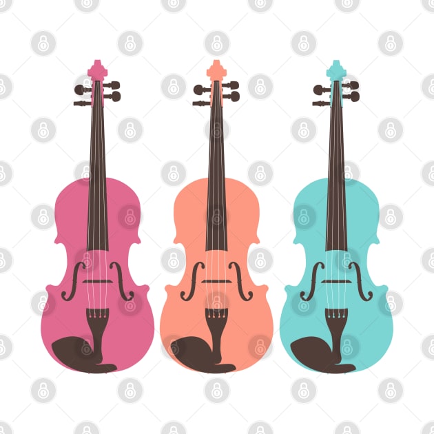 A Serenade of Strings in Pink, Peach and Turquise by NattyDesigns