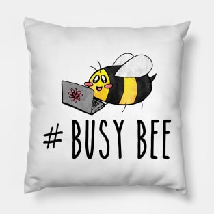 Hashtag Busy Bee Pillow