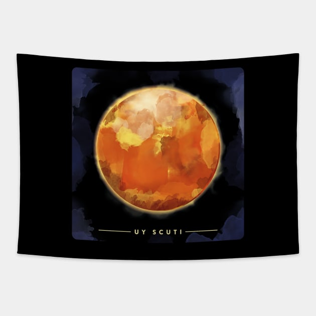 UY SCUTI star Tapestry by WildMeART