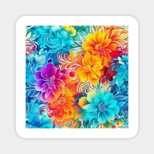 Rainbow flowers Magnet