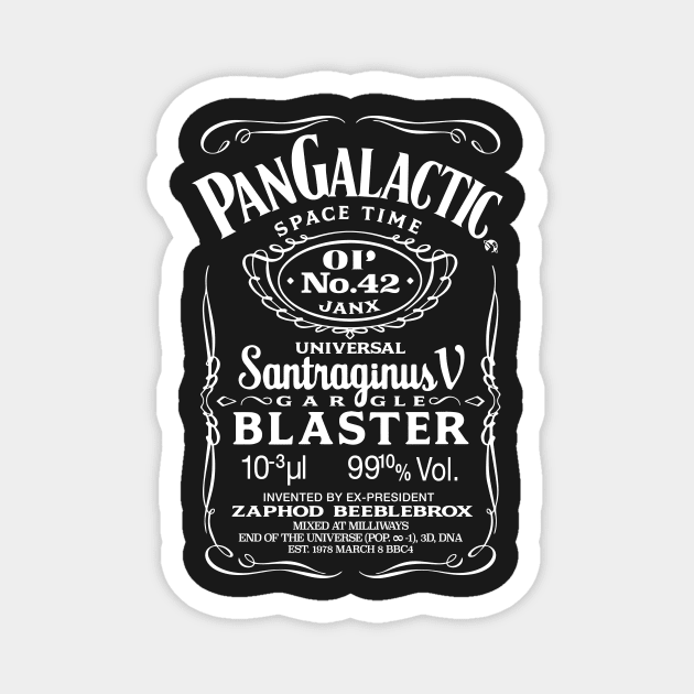 Pan Galactic Gargle Blaster - Original 42 Magnet by Malupali