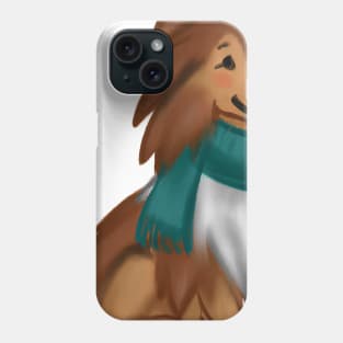 Cute Sheltie Drawing Phone Case