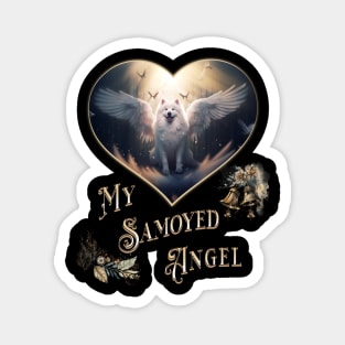 My Samoyed Angel Magnet