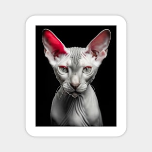 Bold Elegance: Sphynx Cat Charm, Sphynx cat-inspired Magnet