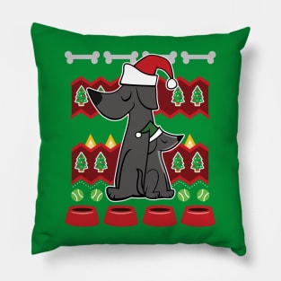 Dog Mom Ugly Sweater Christmas pattern Pillow