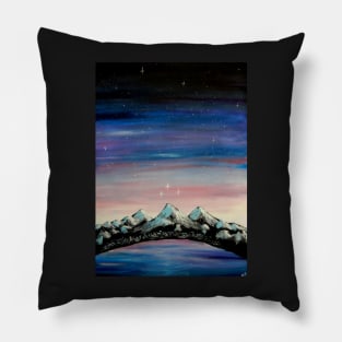 Velaris Night Court inspired painting Pillow