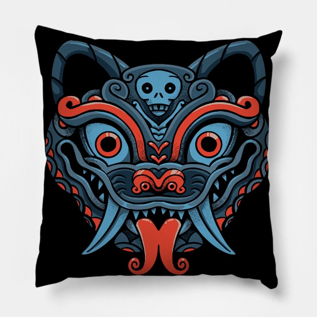 Devil Cat Mask Pillow by ppmid