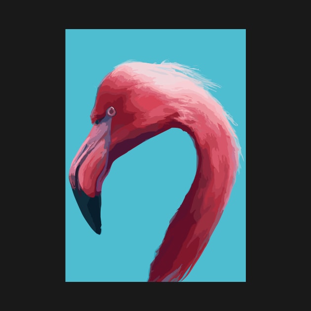 Flamingo Head by maxcode