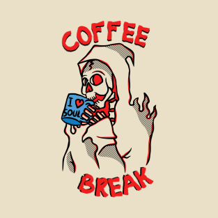 Grim Reaper Coffee Break T-Shirt