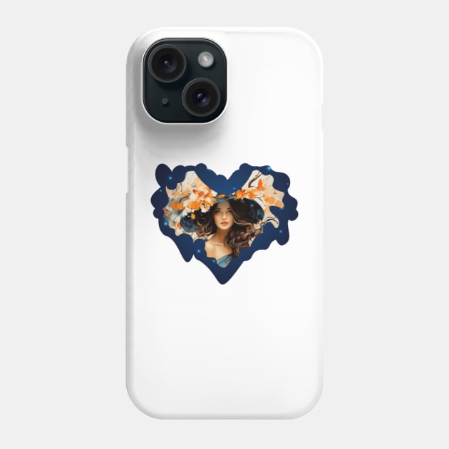beautiful nature leaves flowers girl Phone Case by Ayesha