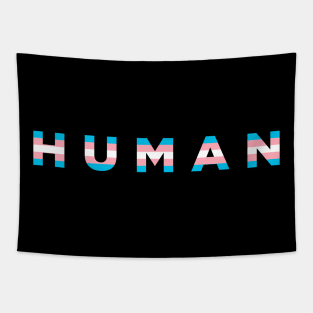 Human Humanity Pride Flag Trans Tapestry