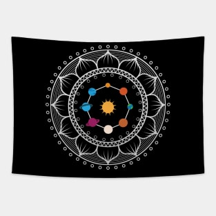 Universe Mandala Planet | Astronomy Tapestry