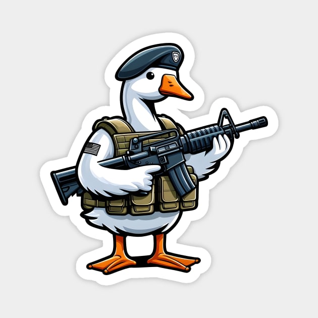 Tactical Goose Magnet by Rawlifegraphic