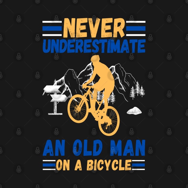 never underestimate an old man on a bicycle by JustBeSatisfied