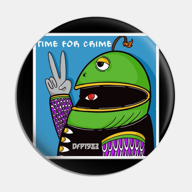 Time For Crime Pin by DraggucciArts